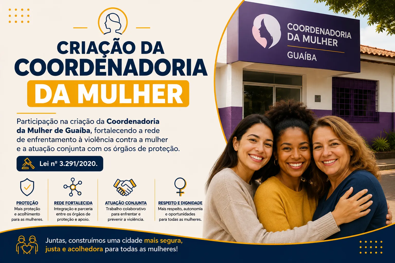 CRIAÇÃO DA COORDENADORIA DA MULHER