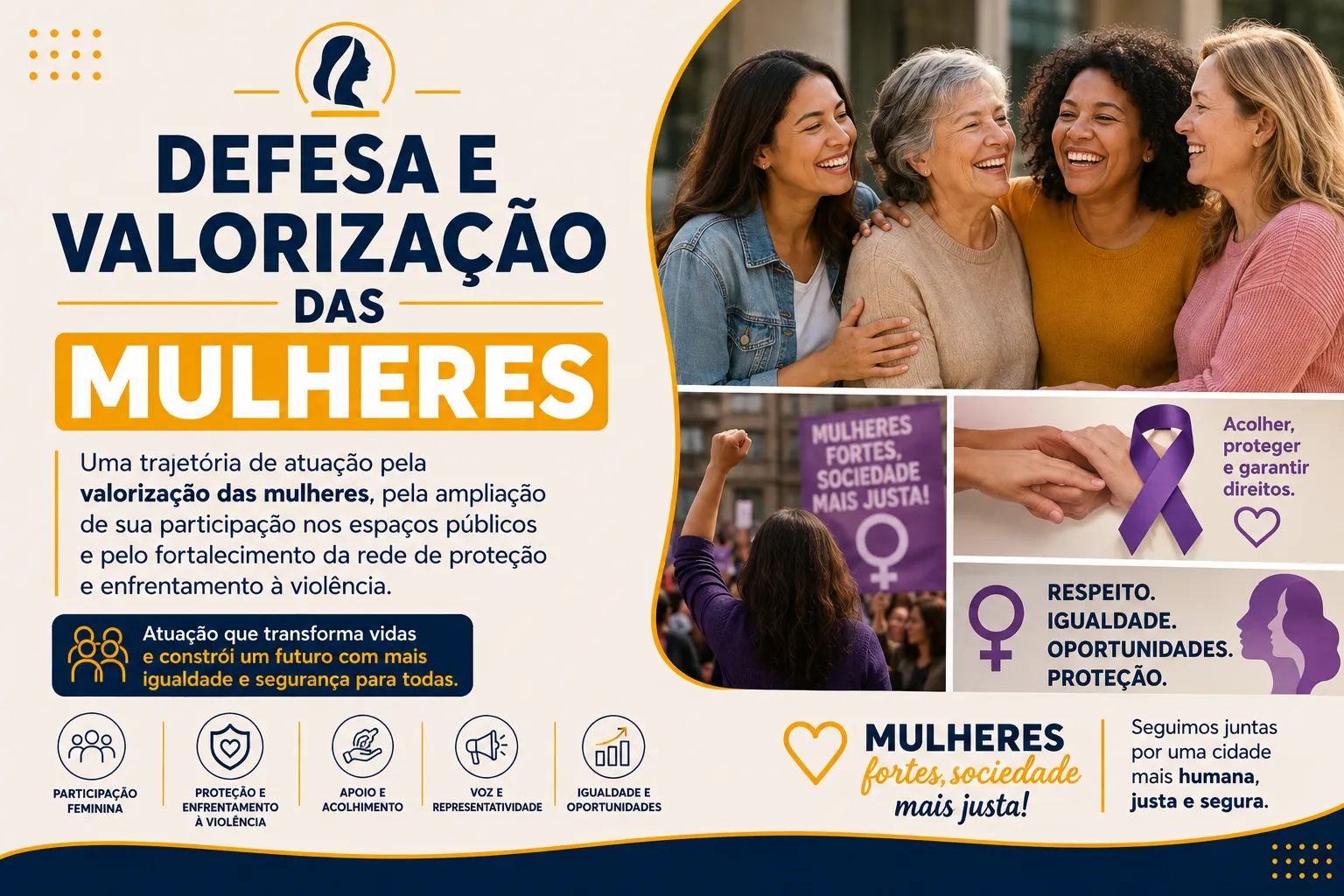 DEFESA E VALORIZAÇÃO DAS MULHERES