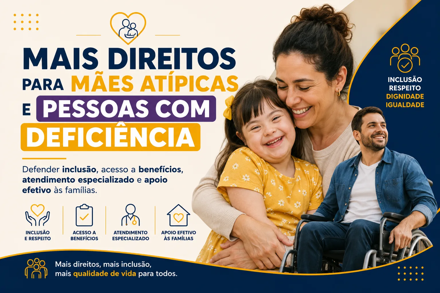 MAIS DIREITOS PARA MÃES ATÍPICAS E PESSOAS COM DEFICIÊNCIA
